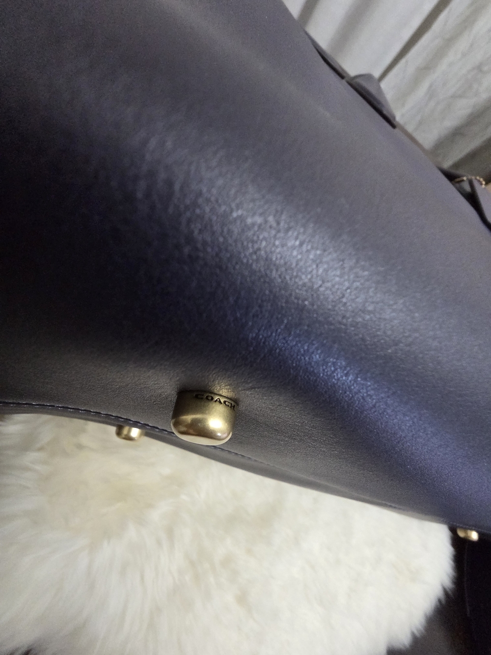 COACH Empire 40 in Dark Navy - Picture 8 of 11